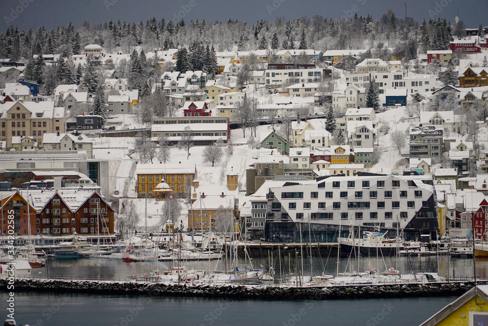 Tromso City in Troms, Norway