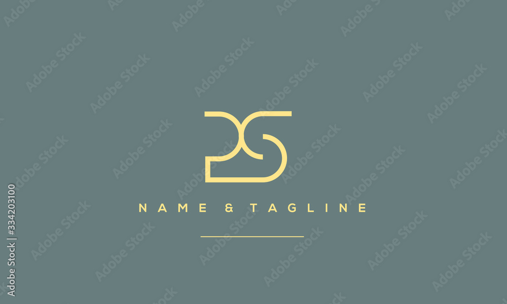 Alphabet letter icon symbol PS Alphabet letter icon symbol PS