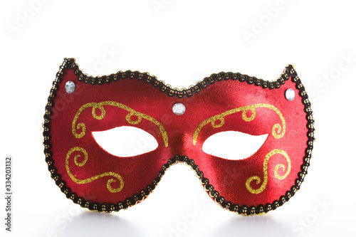 Mask in front of a white background.