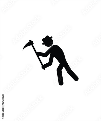 farmer flat icon,vector best illustration design icon.