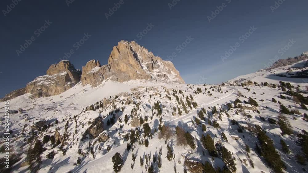 Dolomites, Aerial view, Drone FPV, Color Flat Dolomites, Aerial view, Drone FPV, Color Flat