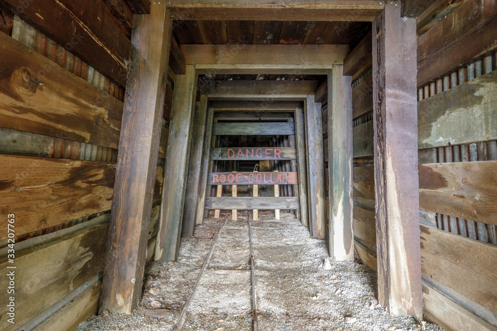 Entrance to San Cristobal Mine, an old Abandoned Mercury Mine, in Almaden Quicksilver County Park. Entrance to San Cristobal Mine, an old Abandoned Mercury Mine, in Almaden Quicksilver County Park.