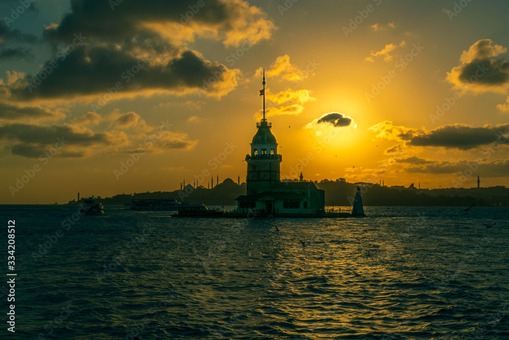 Istanbul city view in the evening