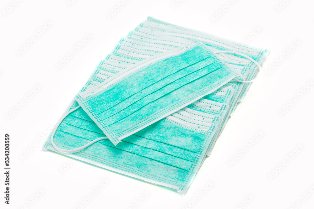 Germ protection mask on a white background Germ protection mask on a white background