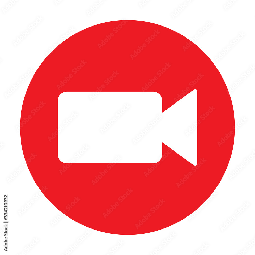 Live streaming icon. Modern vector button design isolated on white background Live streaming icon. Modern vector button design isolated on white background