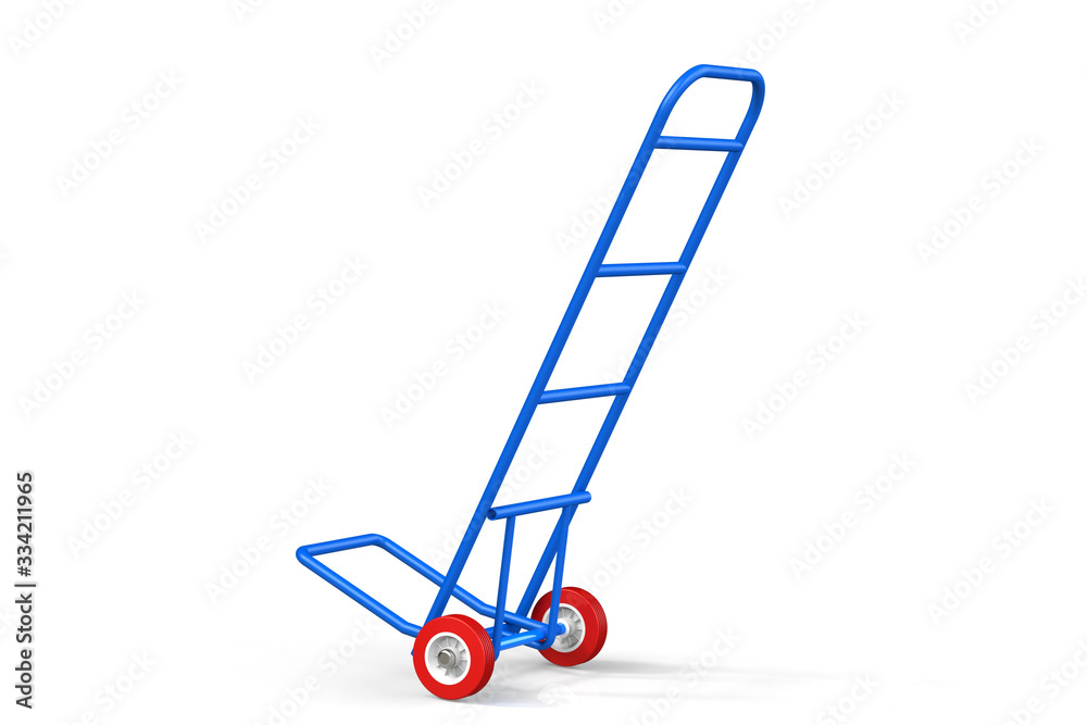 The cart for transportation of goods. 3D render The cart for transportation of goods. 3D render