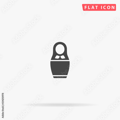Nesting Doll Matryoshka flat vector icon