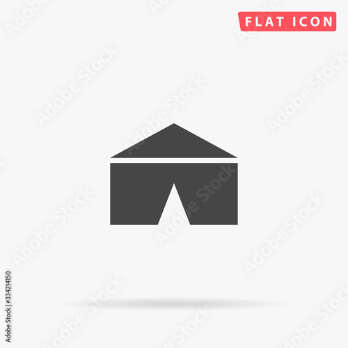 Canopy Tent flat vector icon
