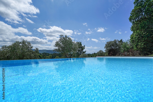 Home exterior, pool.