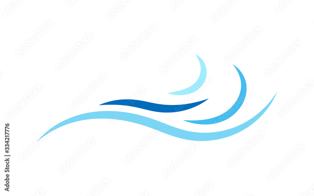 Ocean wave icon object isolated on white background vector illustration Ocean wave icon object isolated on white background vector illustration