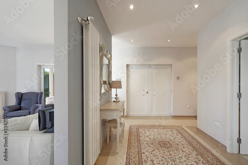 Fotografie Modern apartment entrance.