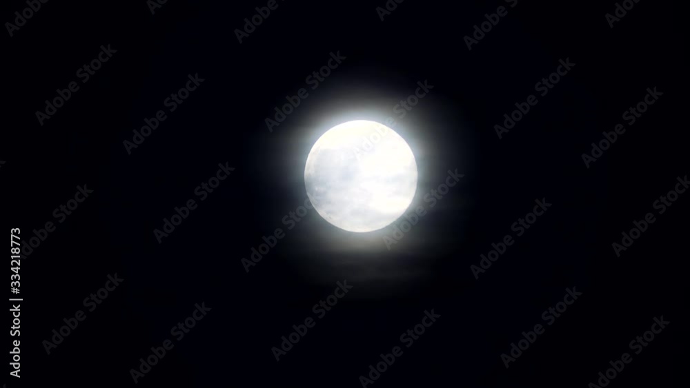 Full moon on black sky, zoomed in, copy space Full moon on black sky, zoomed in, copy space