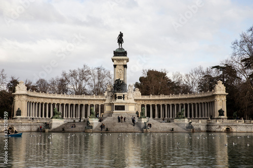 the famous Retiro Park in Madrid