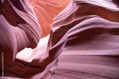 Navajo sandstone in Antelope Canyon Arizona