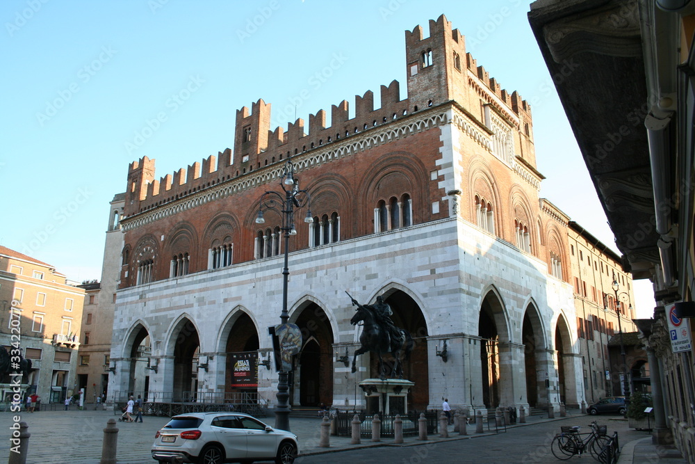 View of Palace Gotico of Piacenza