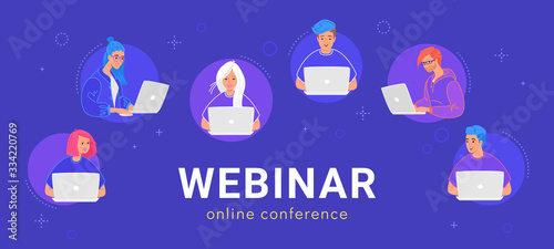 Webinar online conference for young people