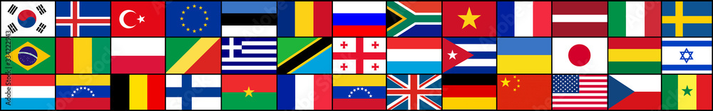 Fototapeta premium Flags of the world