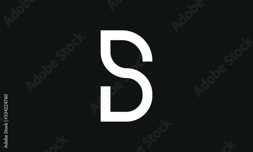 BS or SB abstract monogram letter mark vector logo template