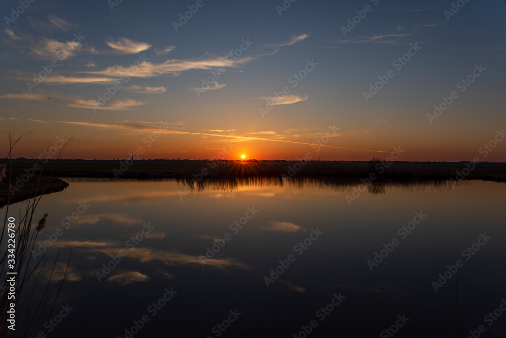 Obraz premium Sunset over Holland