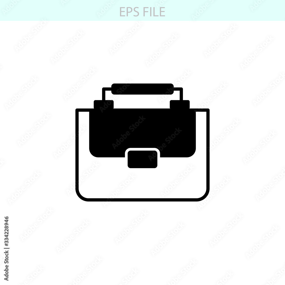 Business case, briefcase icon. EPS vector file Business case, briefcase icon. EPS vector file