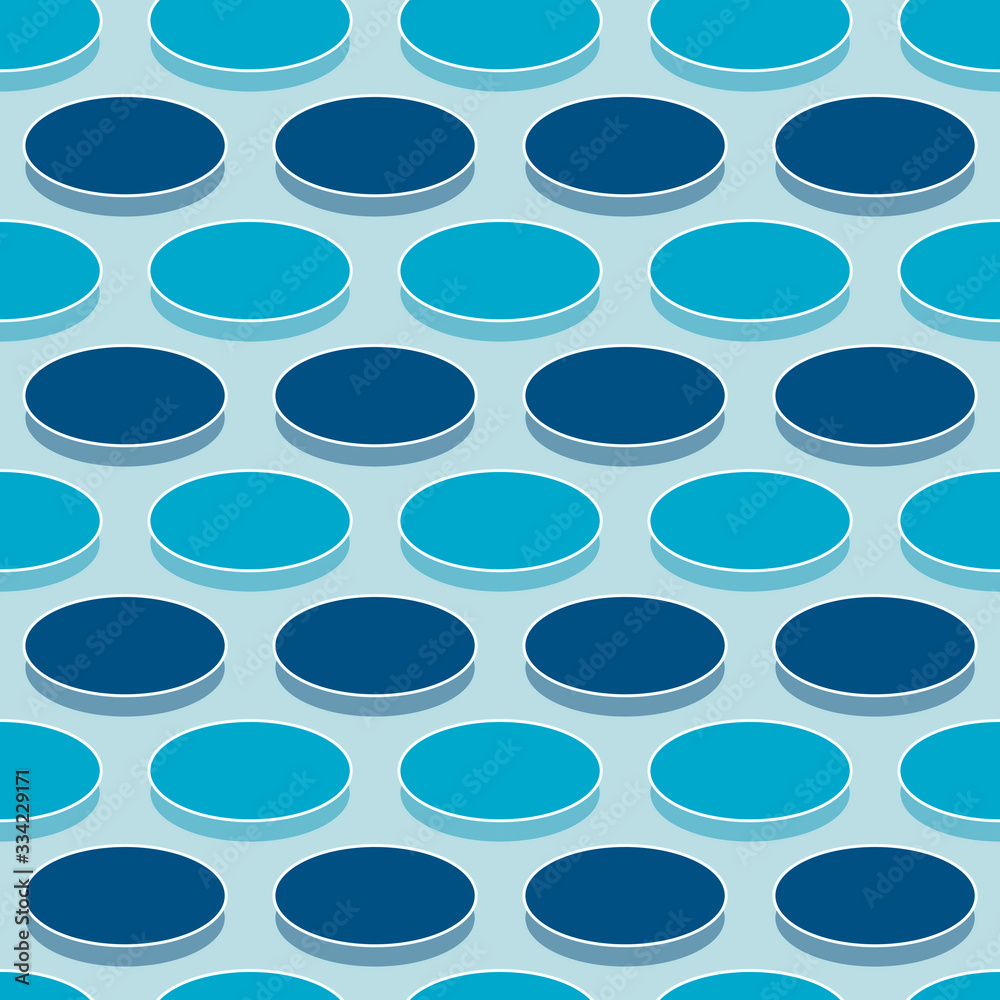 Blue ellipses pattern background
