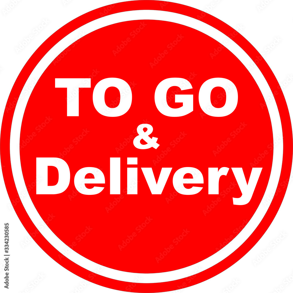 Information Sign, Take Out and delivery . Graphic vector used for web, print, banner, flye