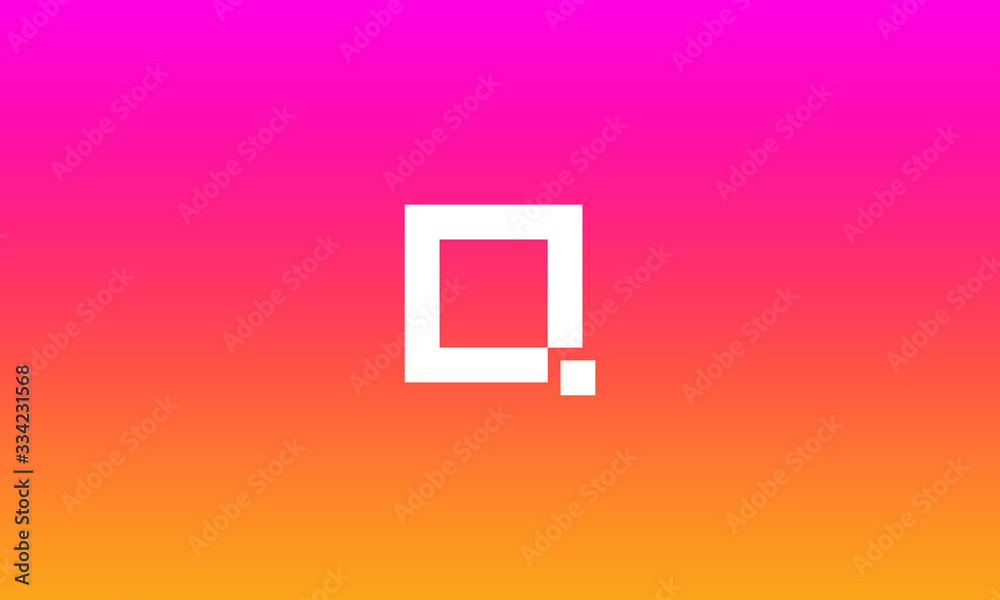 letter alphabet Q mark monogram luxury symbol vector icon logo template