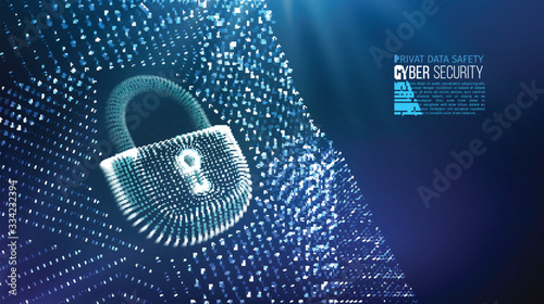 Coputer internet cyber security background. Cyber crime vector illustration. digital lock vector illustration EPS 10.