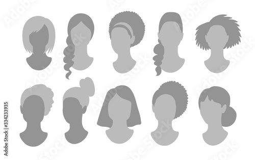 Female anonymous profile pictures avatars