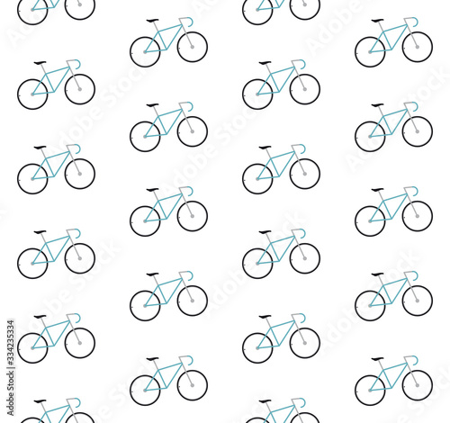 simple vector seamless bicycle texture