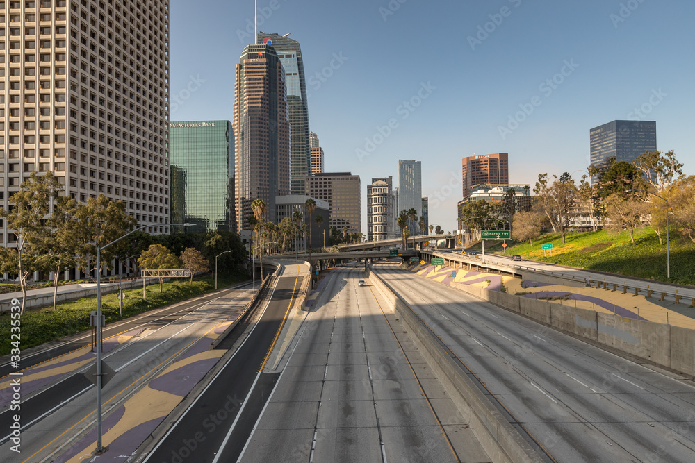 Fototapeta premium The Beauty of Silence in Los Angeles - COVID-19