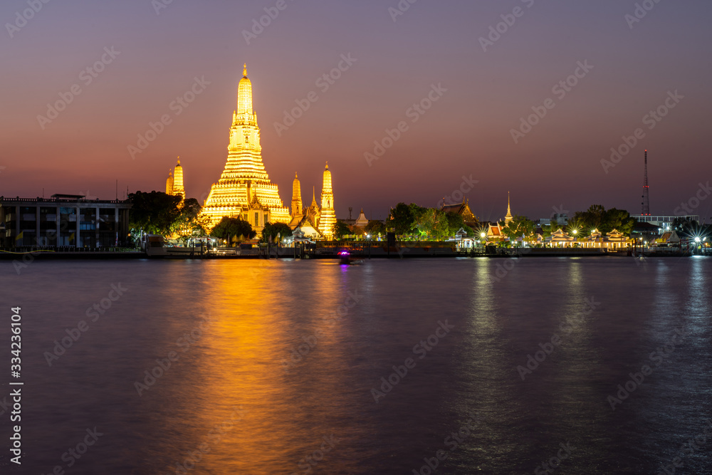 Wat Arun Ratchawararam, a Buddhist temple in Bangkok, Thailand