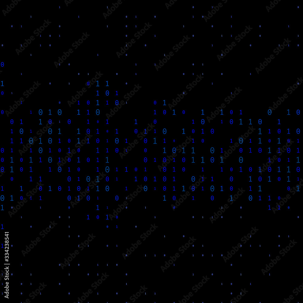 Abstract bright blue grid on black background. Abstract bright blue grid on black background.