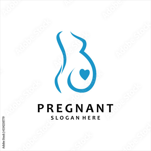 Pregnancy Logo Design Vector Template, pregnant  Idea logo design inspiration