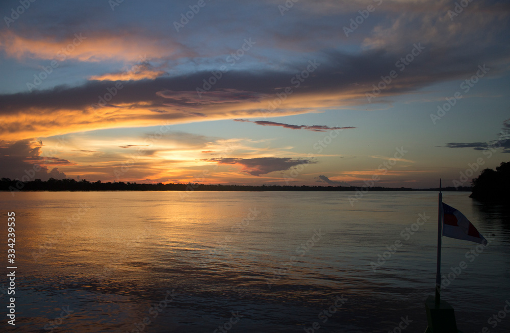 Amazon sunset