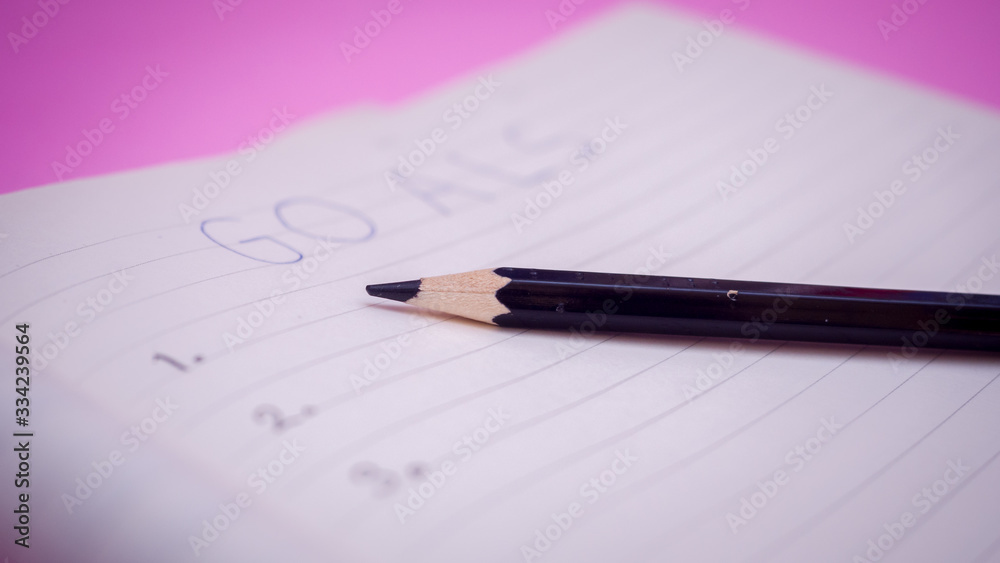 Black marking on checklist box with pencil close up. Checklist concept Black marking on checklist box with pencil close up. Checklist concept