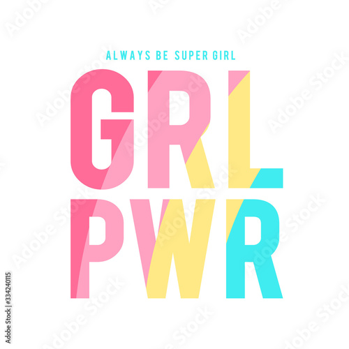 Slogan illustration for girl print design vector.