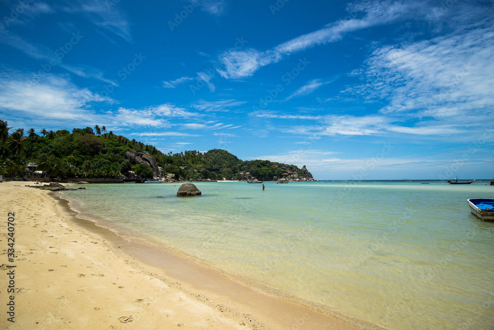 Photo taked in September 2018. One of the many paradisiacal beaches that Koh Tao has