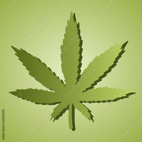 Simple cannabis symbol