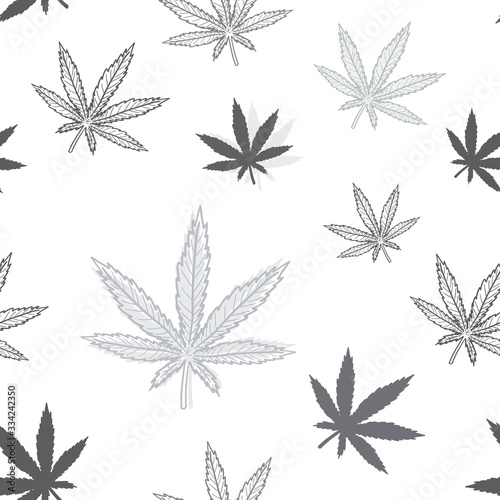 Marijuana leaf pattern