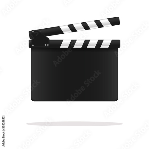 Movie clapper board. Vector illustration.