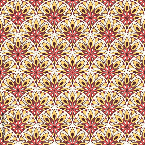 Vintage floral seamless pattern