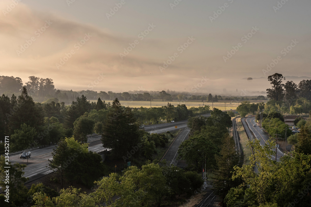 Fototapeta premium Napa Valley Hot Air Balloon Viewpoints