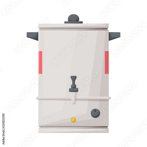Isolated object of heater and boiler logo. Graphic of heater and device vector icon for stock.