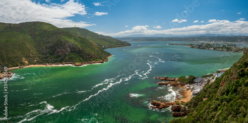 Knysna Head Viewpoint from Top across the lagoon landscape