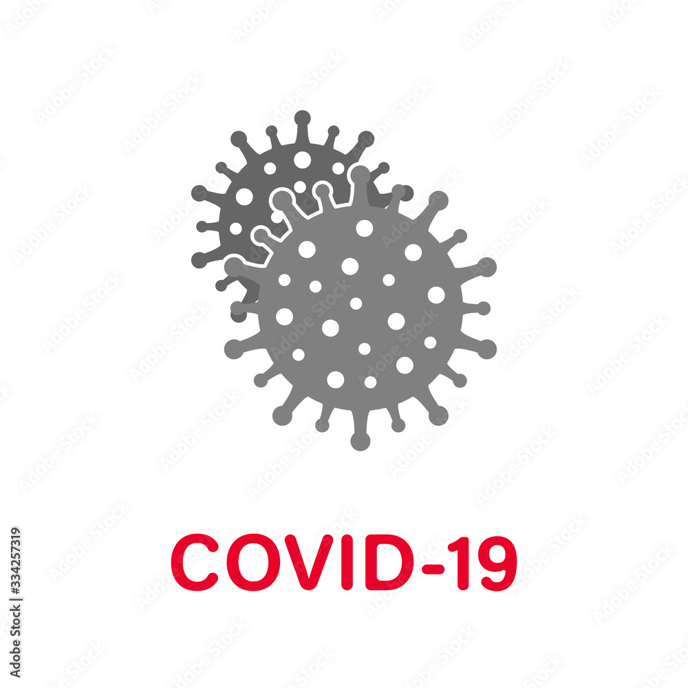 2019-nCoV, Coronavirus, Bacteria Cell,  Novel Coronavirus Bacteria. Vector illustration.