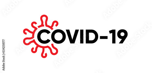 Concept Logo of Covid-19 Coronavirus. Official Name for Coronavirus 2019