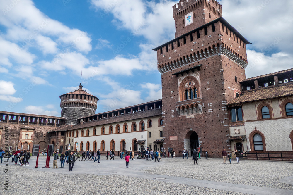 Sforza Castle in Milano