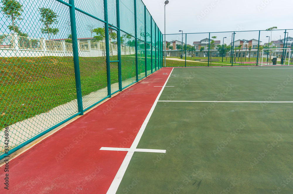 Fototapeta premium Line inside futsal court