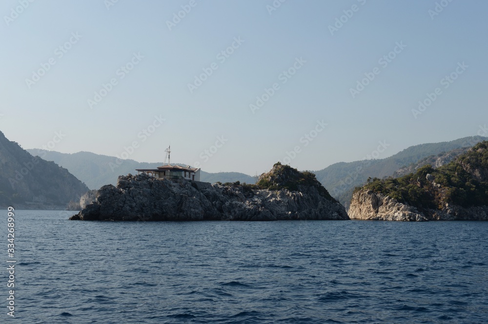 Keji Island in Marmaris Bay of the Aegean